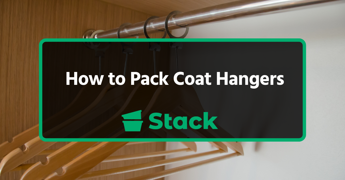 how to pack coat hangers