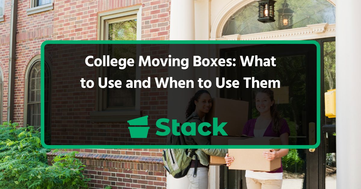 College Moving Boxes - Stack Moves
