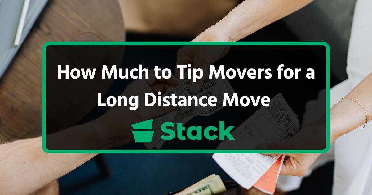 How much to tip movers for a long distance moves
