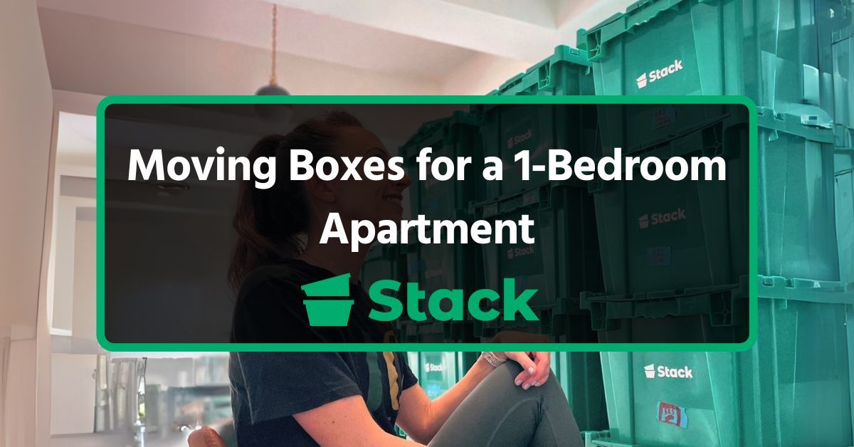 Moving Boxes for a 1-Bedroom Apartment