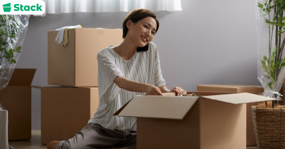 College moving boxes - Stack Moves