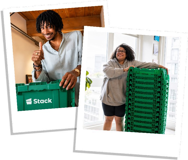 Stack moving boxes for rent in Broward