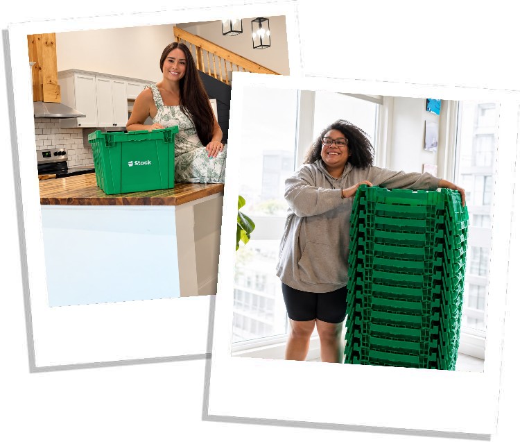 Stack moving boxes for rent in Cobb