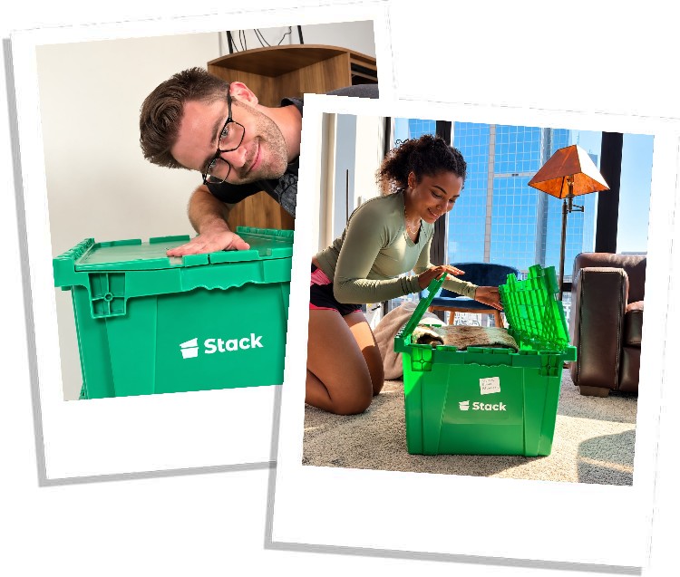 Stack moving boxes for rent in Fullerton