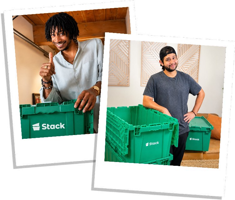 Stack moving boxes for rent in Long Beach