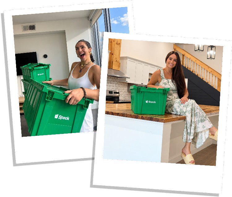 Stack moving boxes for rent in Miami