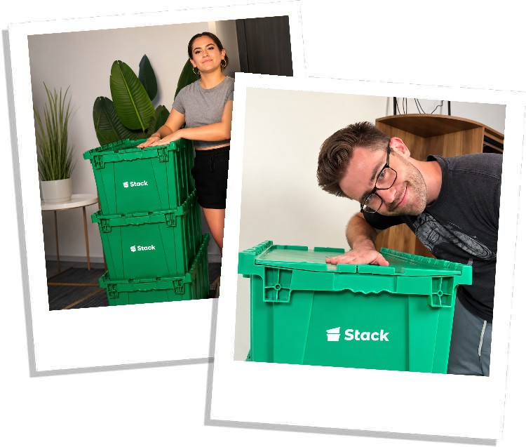 Stack moving boxes for rent in Milpitas