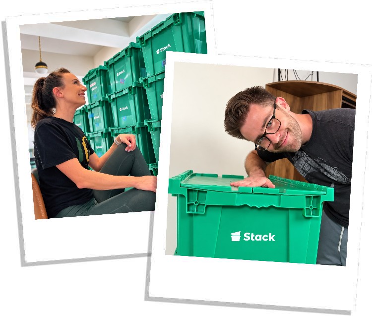 Stack moving boxes for rent in Montgomery County, TX