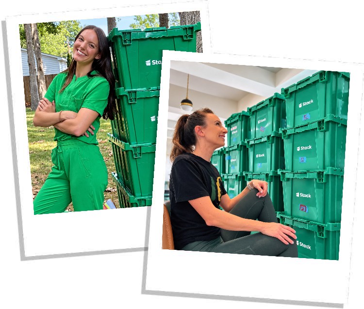 Stack moving boxes for rent in Pasadena