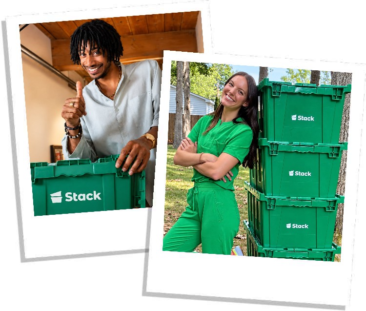 Stack moving boxes for rent in San Jose