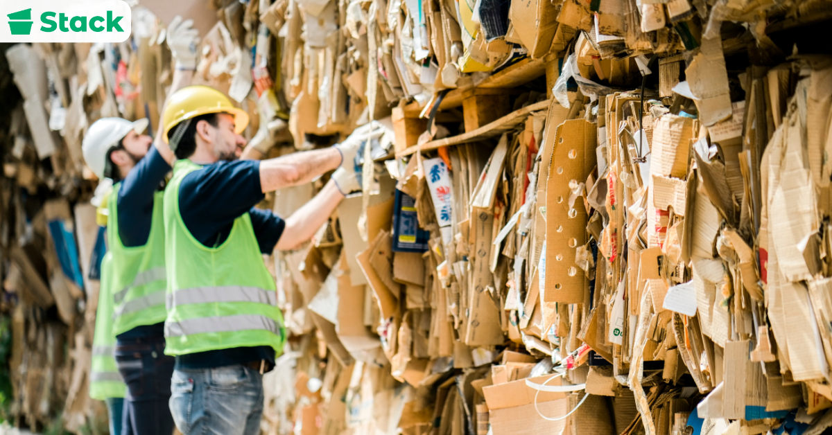 Recycling center area where can you get free moving boxes