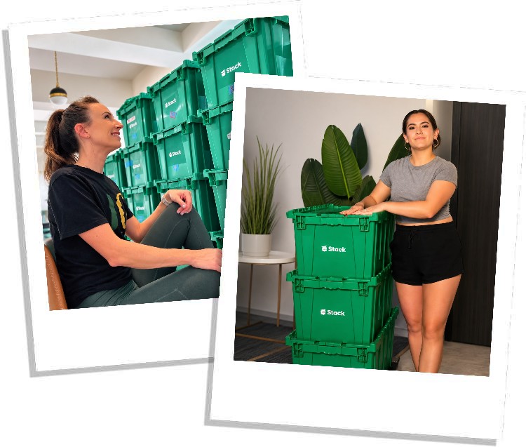 Stack moving boxes for rent in Sumner