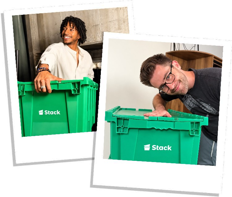 Stack moving boxes for rent in Walnut Creek